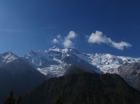 The Annapurna Peaks coming into full view